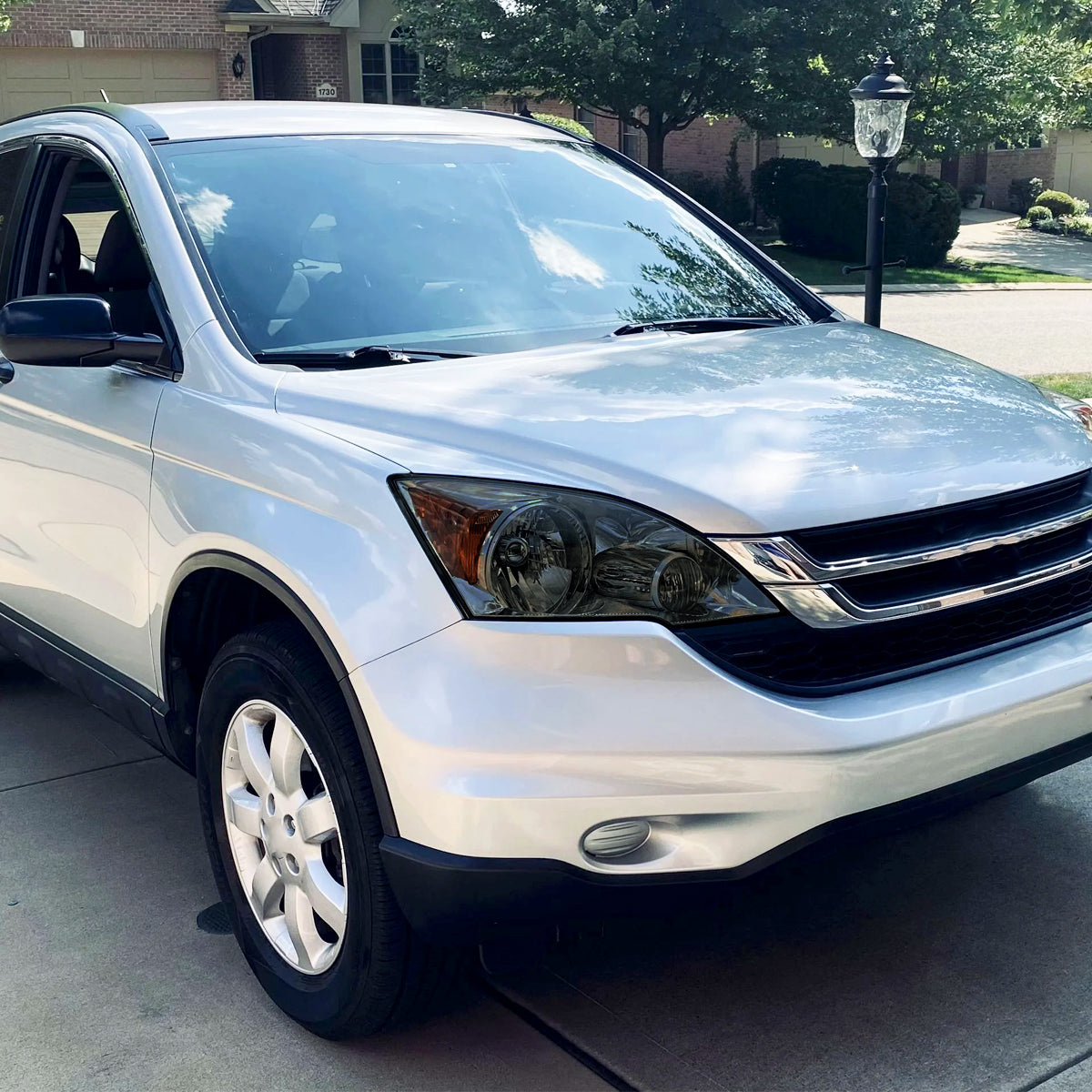 Spec-D 07-11 Honda CR-V OE Style Chrome w/ Smoked Lens Headlights