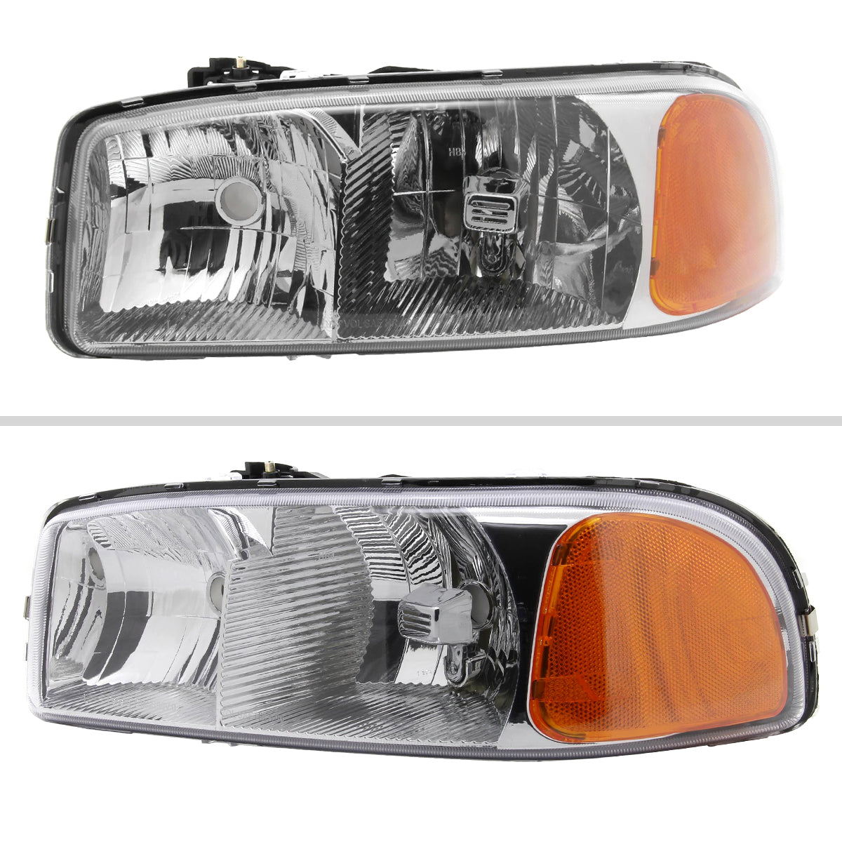 Spec-D 99-06 GMC Sierra/Yukon XL Crystal Headlights Chrome