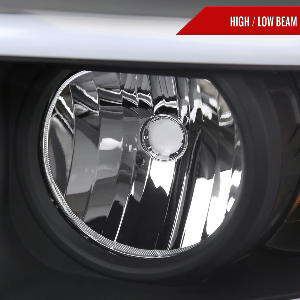 Spec-D 06-08 Ram 1500 2500 3500 Headlights LED Tube OEM Style Black