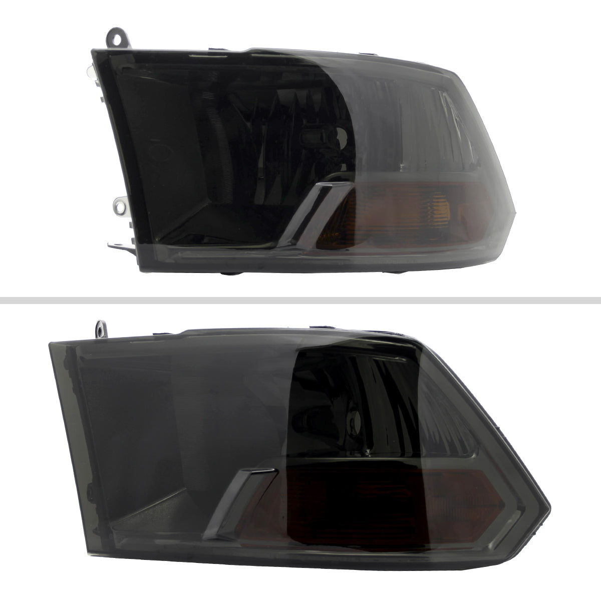 Spec-D 10-18 Dodge Ram/ 19-24 Ram Classic Headlights Dual Style Smoked