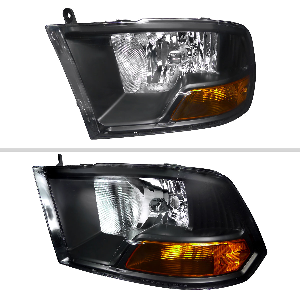 Spec-D 10-18 Ram 1500 2500 3500 /19-21 Ram Classic Headlights Black