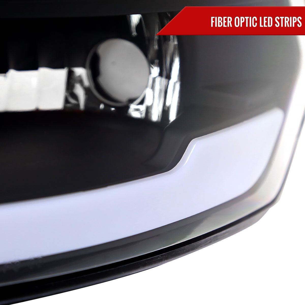 Spec-D 09-19 Ram 1500/10-19 Ram 2500/3500 Strip Headlights Black
