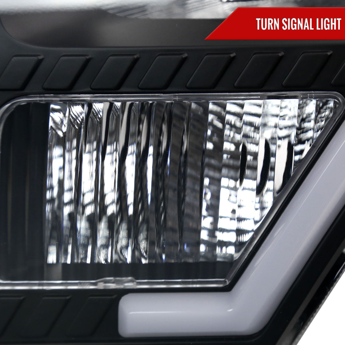 Spec-D 09-14 Ford F-150 Headlights LED Bar OEM Style Black