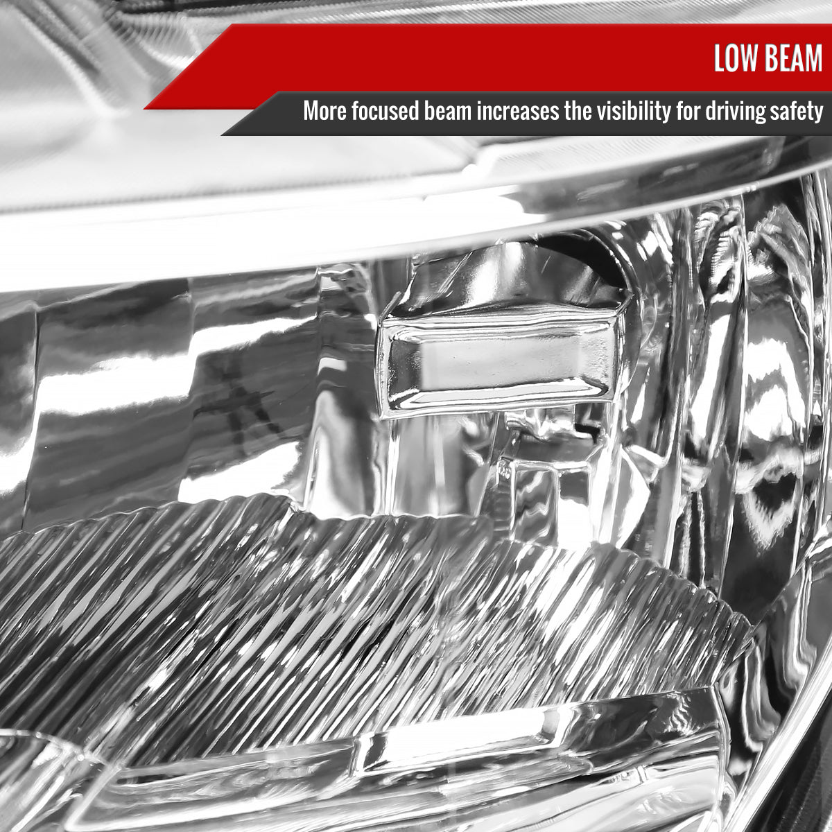 Spec-D 15-17 Ford F-150 Replacement Headlights OEM Style Chrome