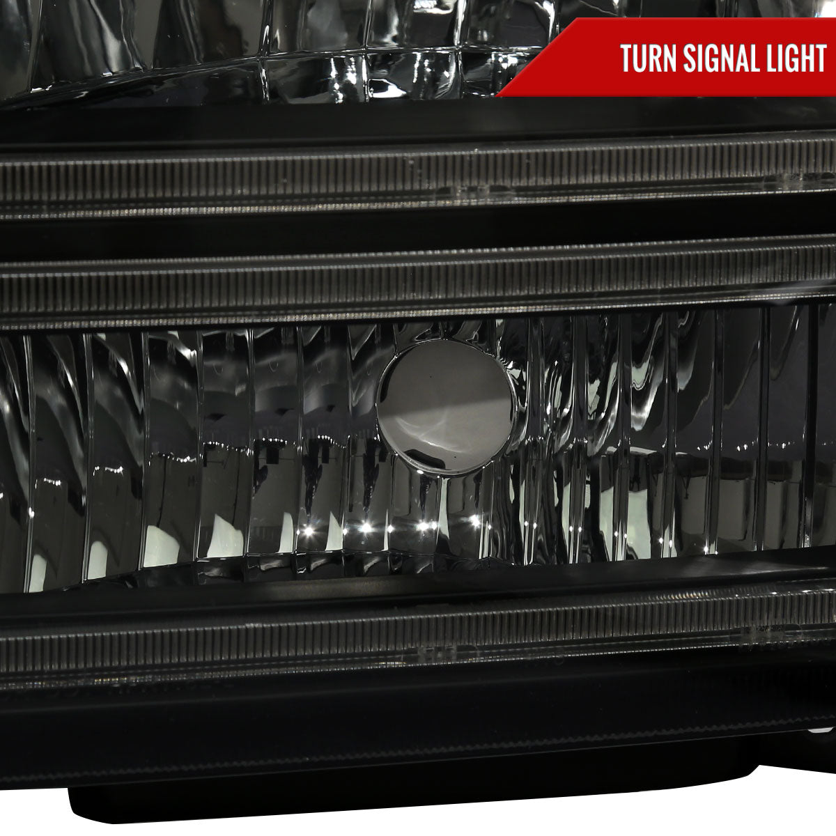 Spec-D 05-07 Ford F-250 F-350 Headlights Projector Smoked G3