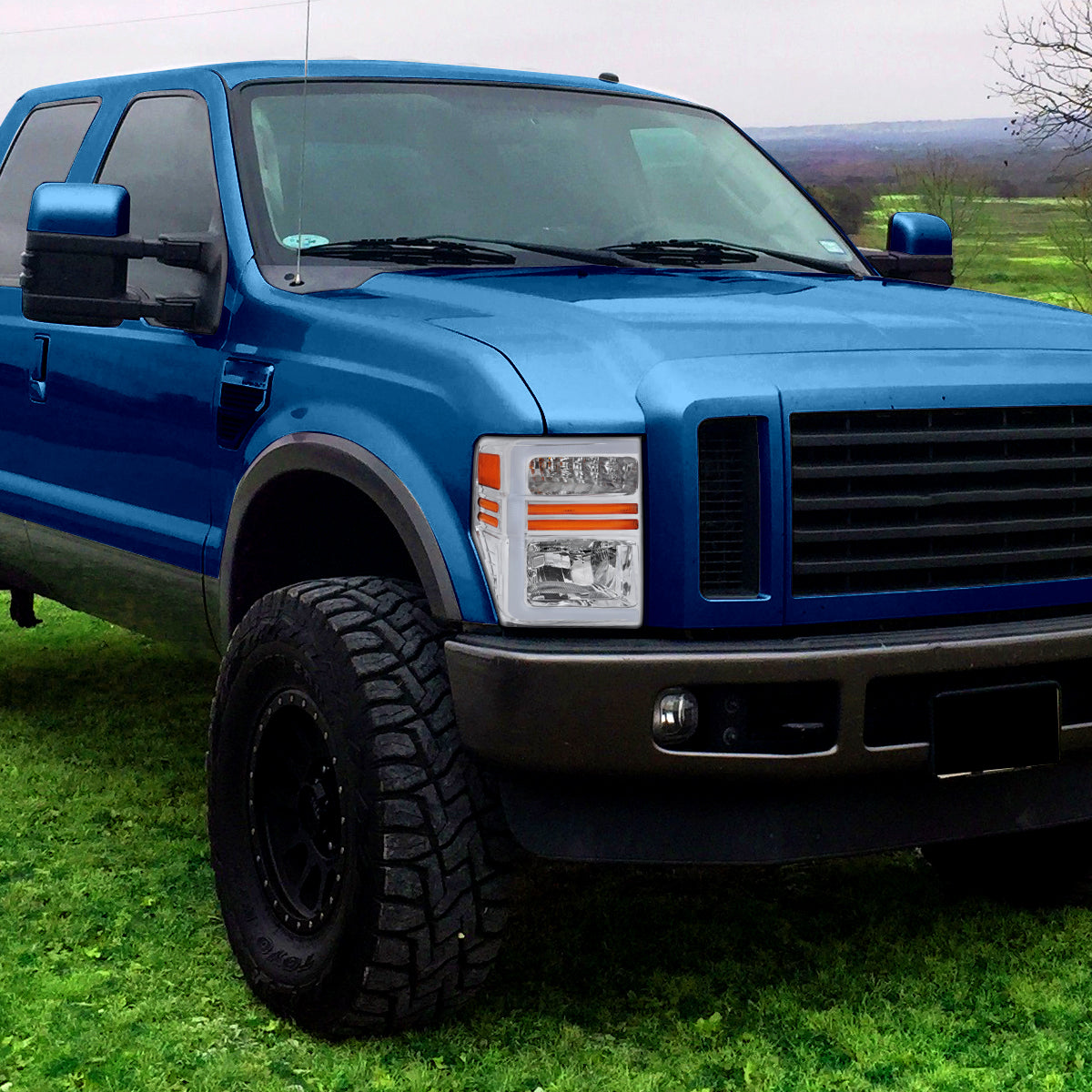 Spec-D 08-10 F250/F350/F450/F550 Super Duty SEQ OE Style Headlights