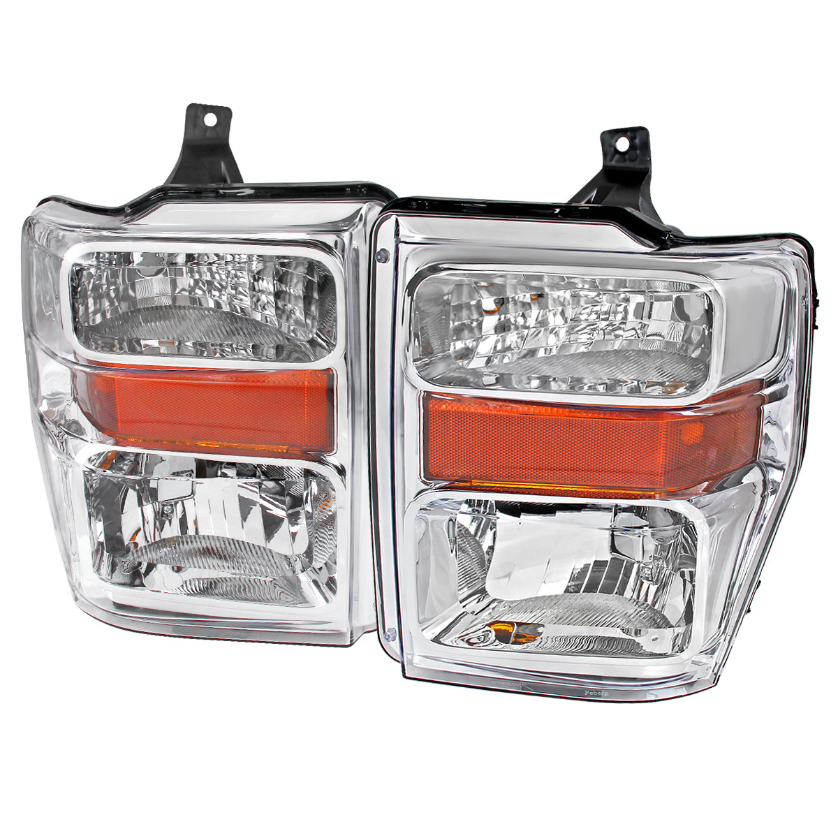 Spec-D 08-10 F-250/F-350/F-450 Super Duty Headlights OEM Style Chrome