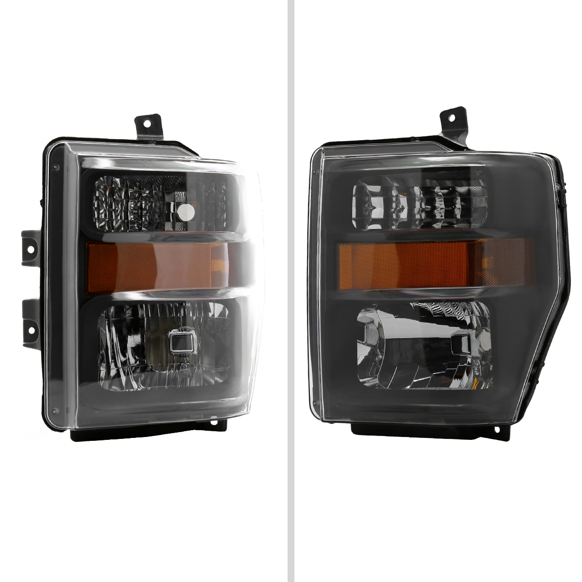 Spec-D 08-10 Ford F-250 F-350 F-450 F-550 Headlights Projector Black