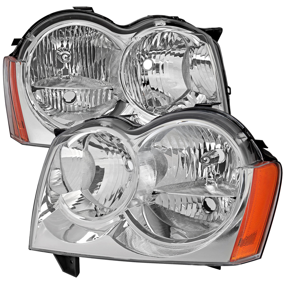 Spec-D 05-07 Jeep Grand Cherokee Headlights OEM Style Chrome