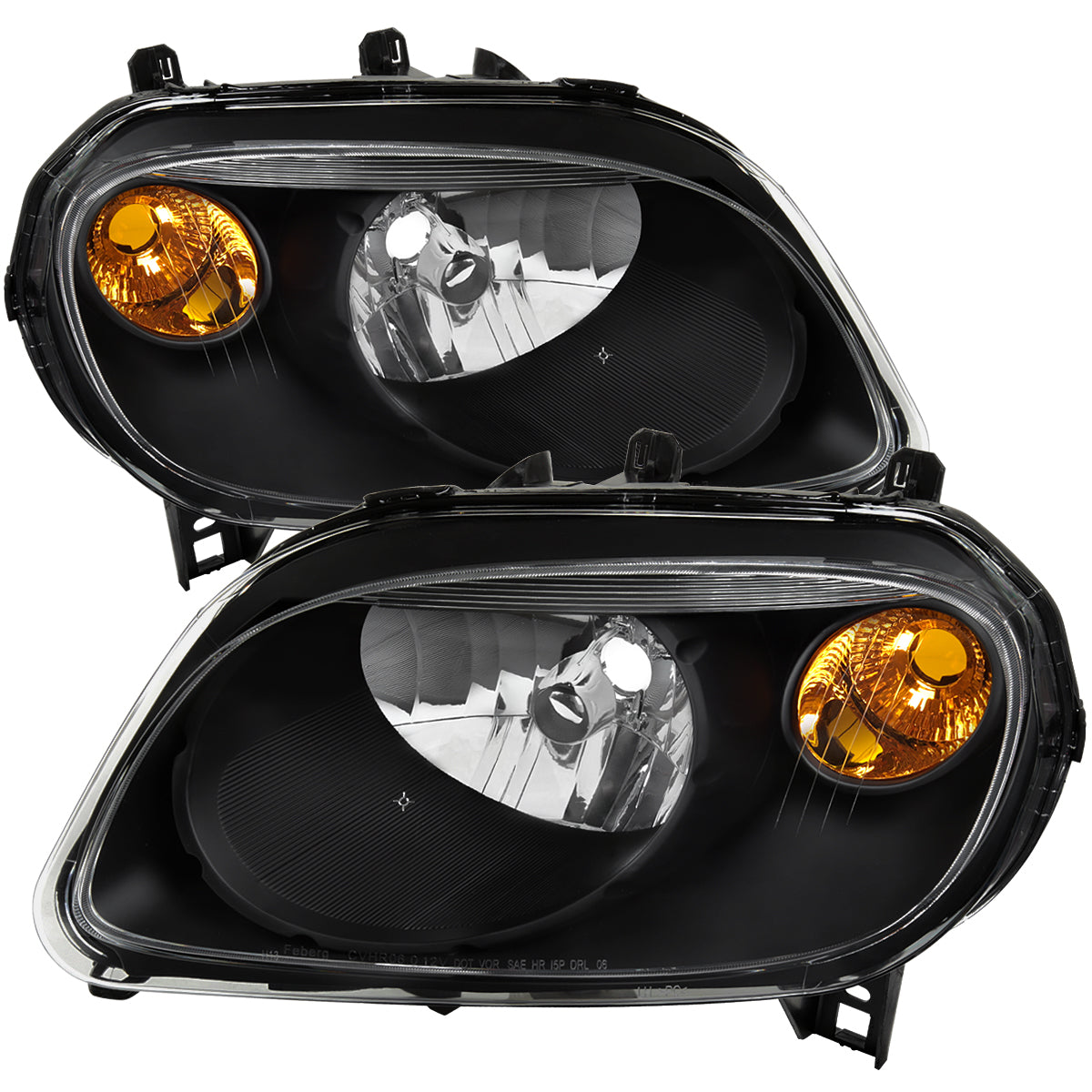 Spec-D 06-11 Chevy HHR Headlights OEM Style Matte Black