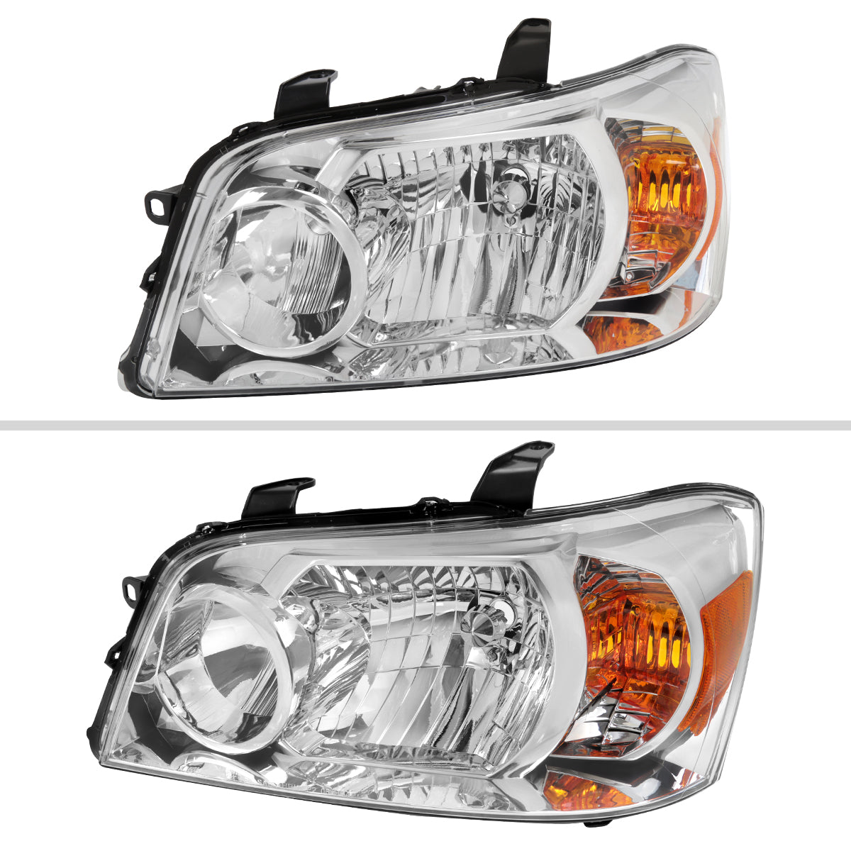 Spec-D 04-07 Toyota Highlander Headlights OEM Style Clear