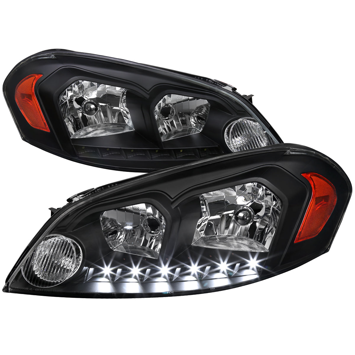 Spec-D 06-15 Chevy Impala Headlights Projector V2 Black