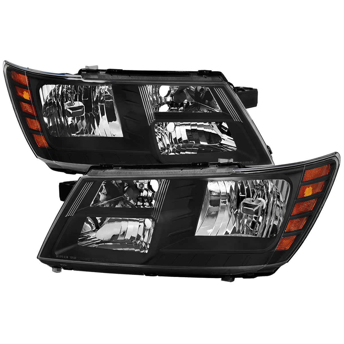 Spec-D 09-20 Dodge Journey Headlights OEM Replacement Black