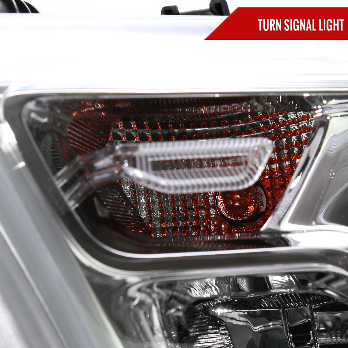 Spec-D 19-24 Ram 1500 Headlights Factory Style Chrome Amber Reflector