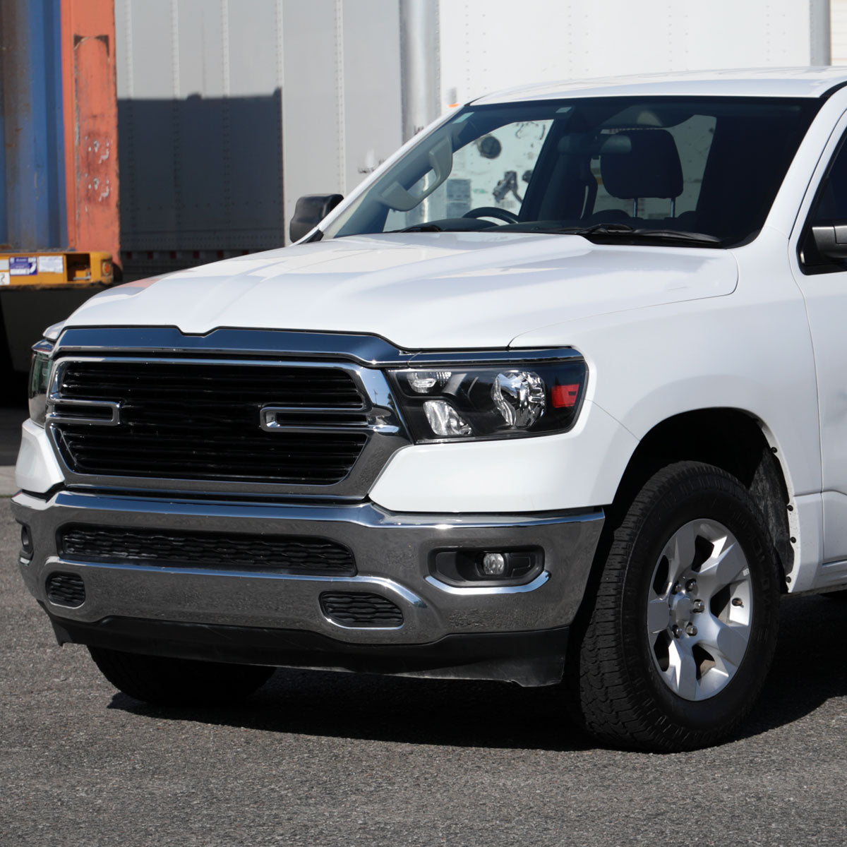 Spec-D 19-24 Ram 1500 Driver Headlight Black/Clear Replacement