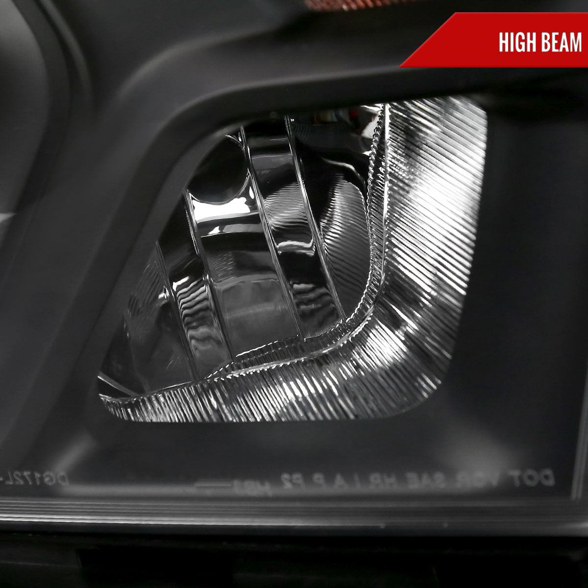 Spec-D 19-24 Ram 1500 Passenger Headlight Black/Clear Replacement
