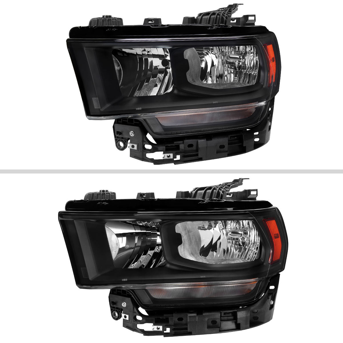 Spec-D 19-24 Ram 2500/3500 Driver Headlight Black Replacement