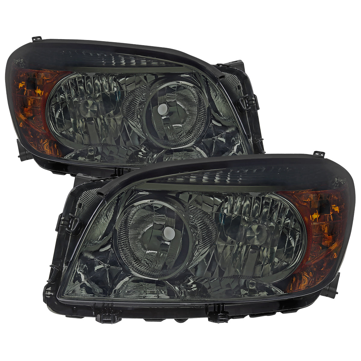 Spec-D 06-08 RAV4 OE Style Chrome w/ Smoked Lens Headlights