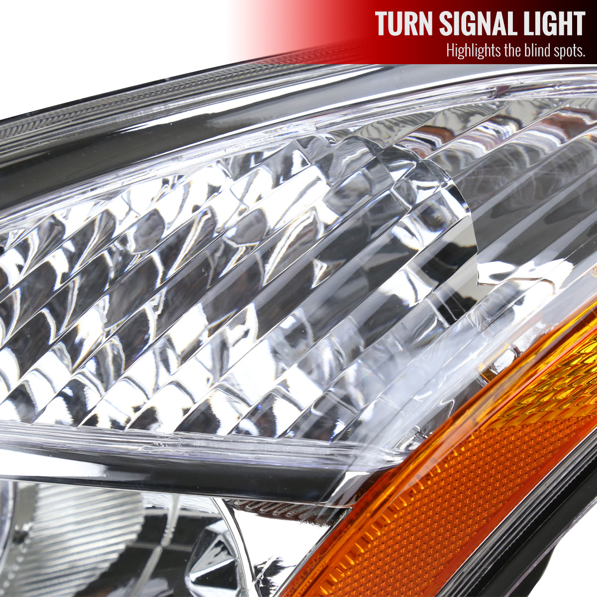 Spec-D 08-13 Nissan Rogue Driver Headlight OEM Chrome Replacement