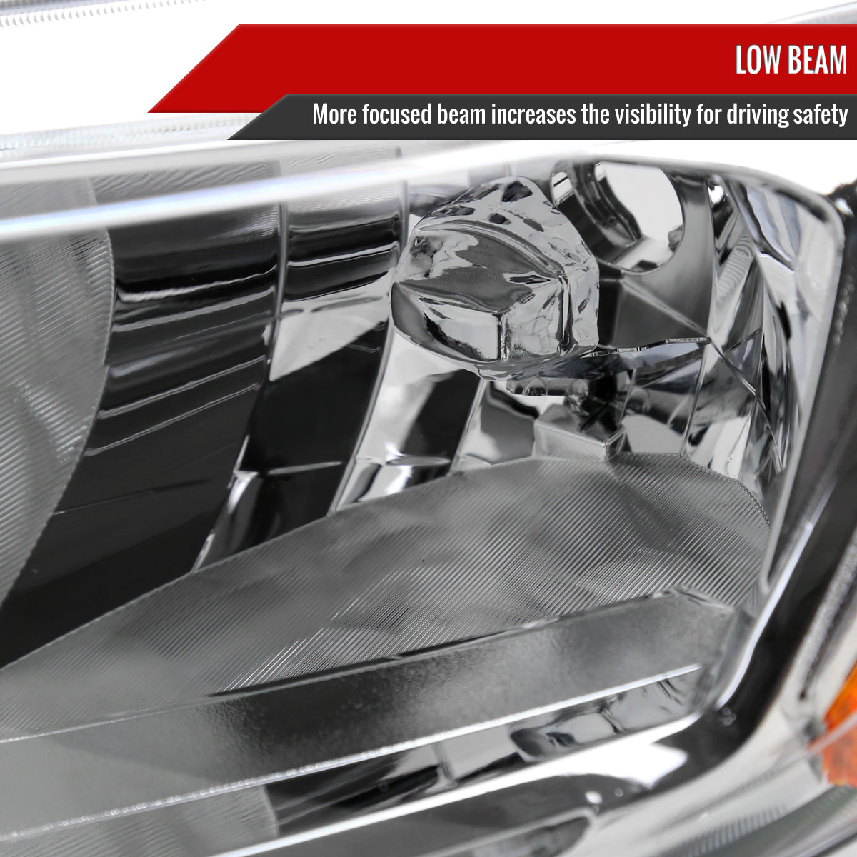 Spec-D 14-16 Nissan Rogue Headlights OEM Style Chrome/Clear