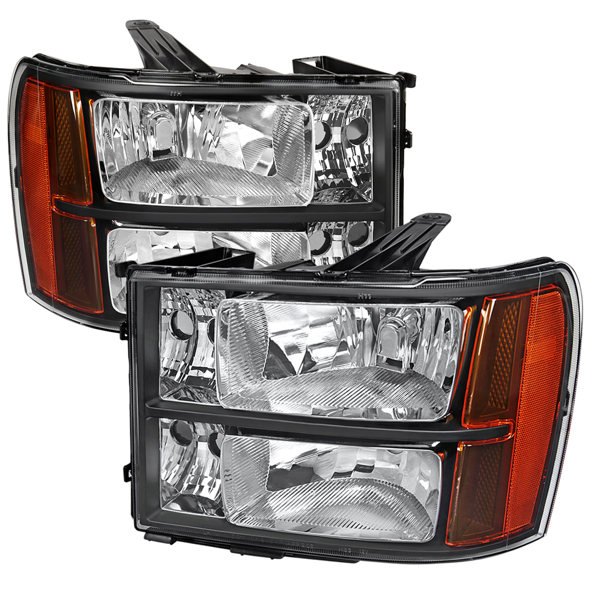 Spec-D 07-14 GMC Yukon/XL 1500/XL 2500 SEQ Projector Headlights Black