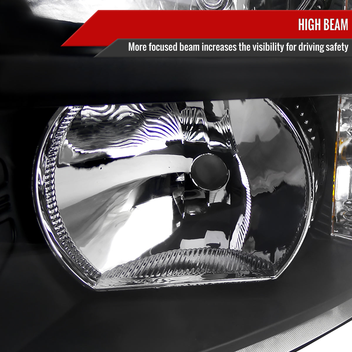 Spec-D 07-13 Silverado 1500/ 07-14 2500HD 3500HD Bar Headlights Black