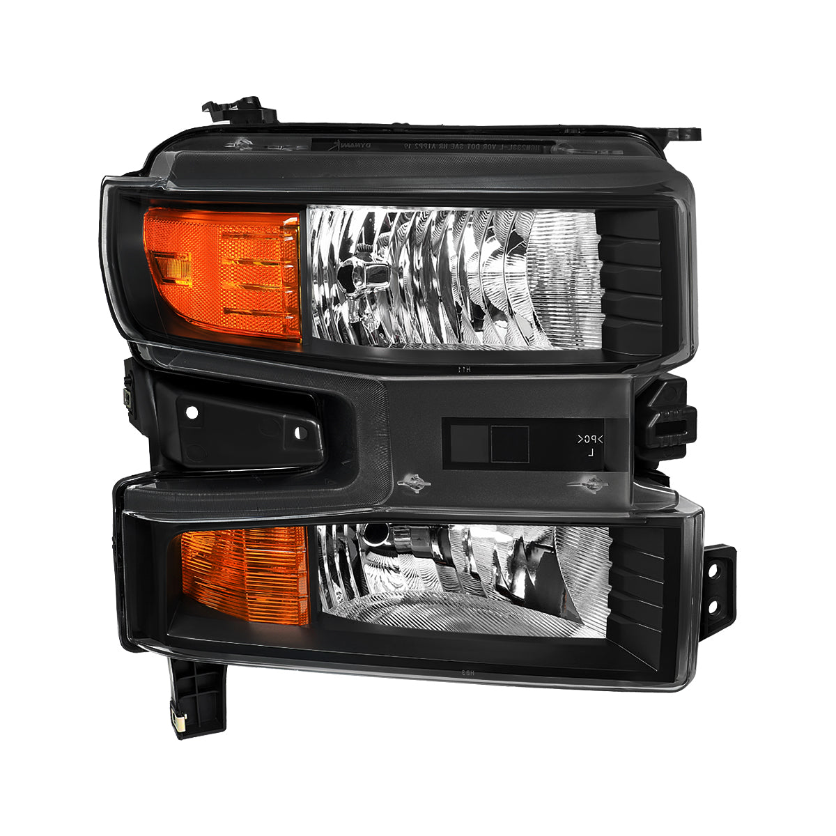 Spec-D 19-21 Silverado 1500 Passenger Projector Black Replacement