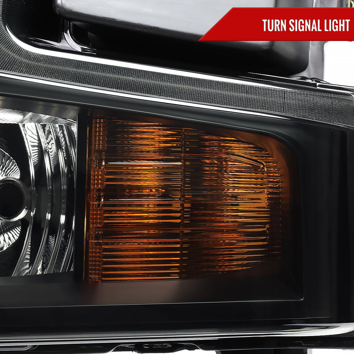 Spec-D 19-21 Chevy Silverado 1500 OEM Style Headlights Black/Smoked
