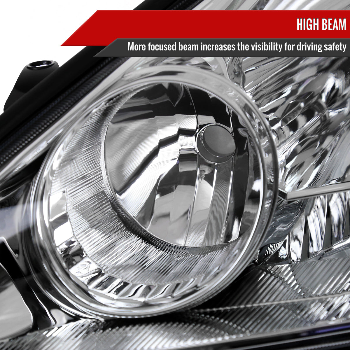 Spec-D 04-05 Toyota Sienna Driver Headlight OEM Chrome Replacement