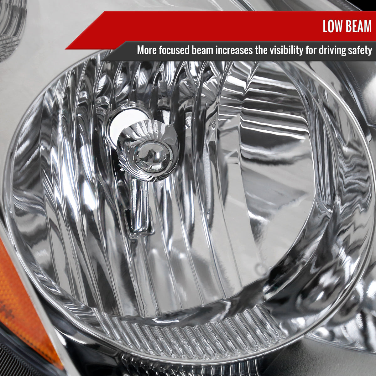 Spec-D 06-10 Toyota Sienna Passenger Headlight OEM Chrome Replacement