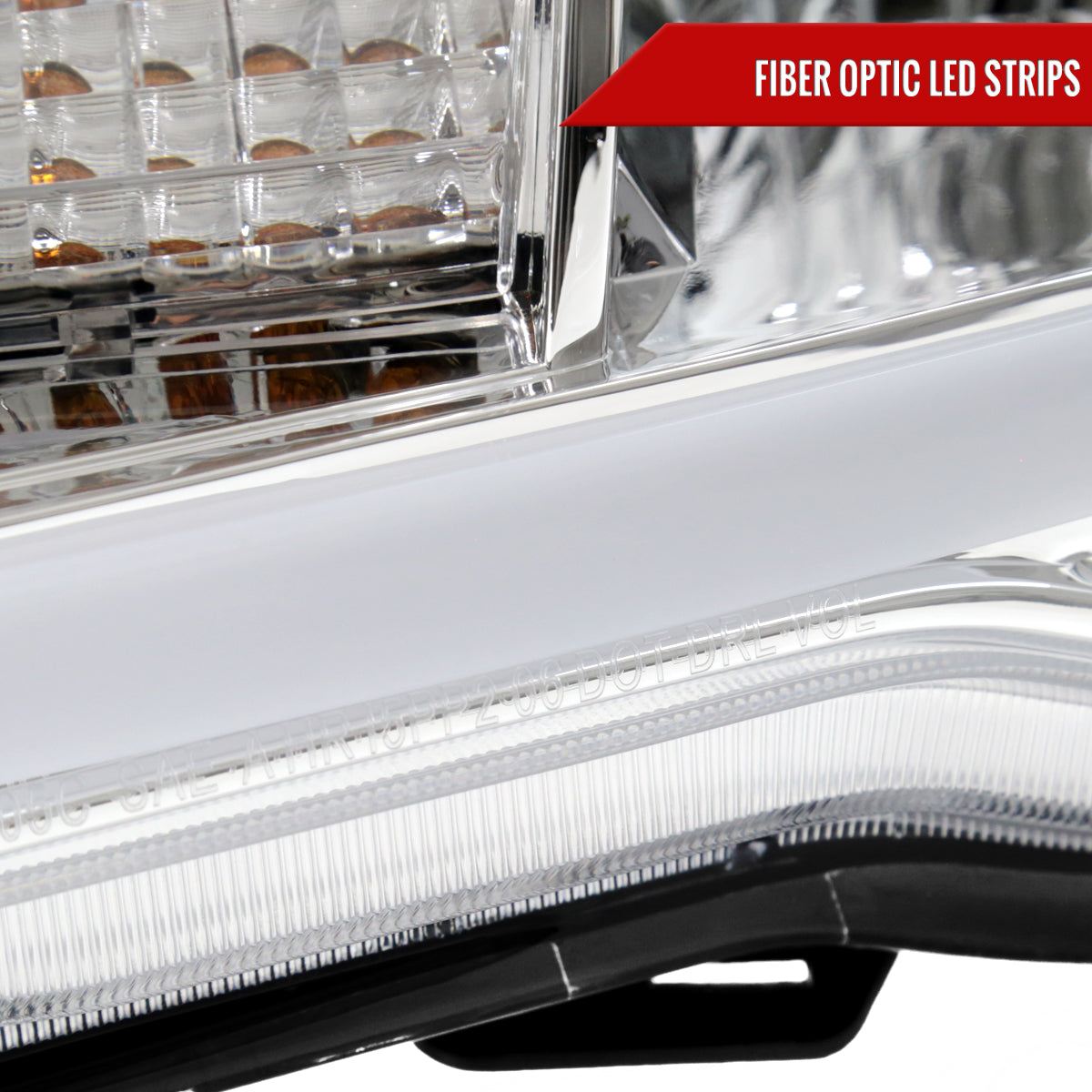 Spec-D 05-11 Tacoma LED Bar Headlights OEM Style Chrome