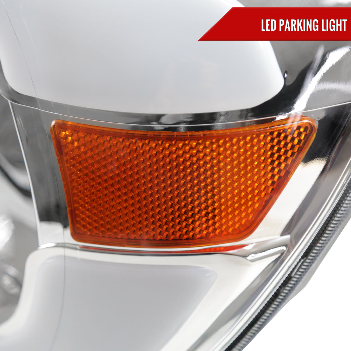 Spec-D 05-11 Tacoma LED Bar Headlights OEM Style Chrome