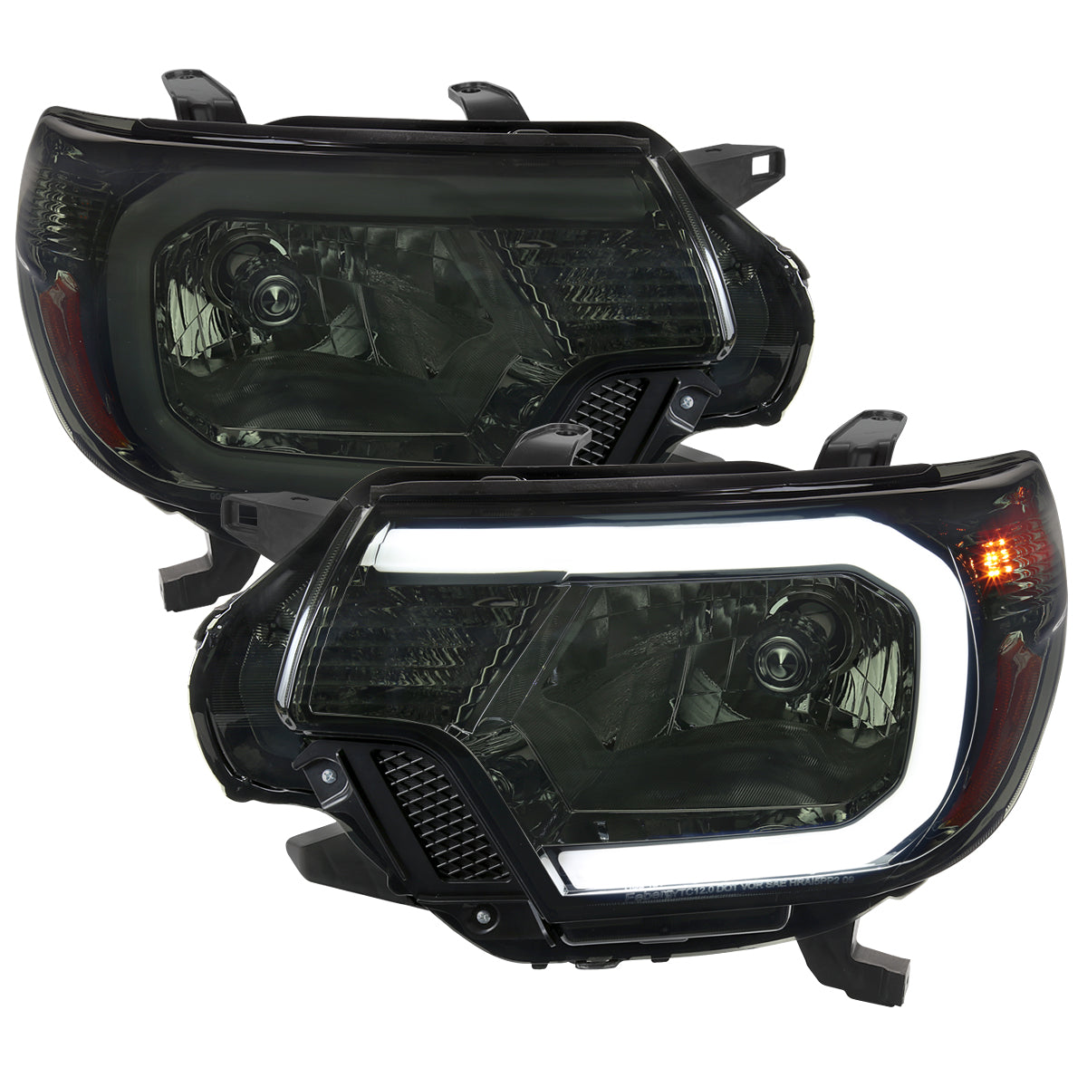 Spec-D 12-15 Tacoma Bar OE Style with Chrome/Smoked Headlights