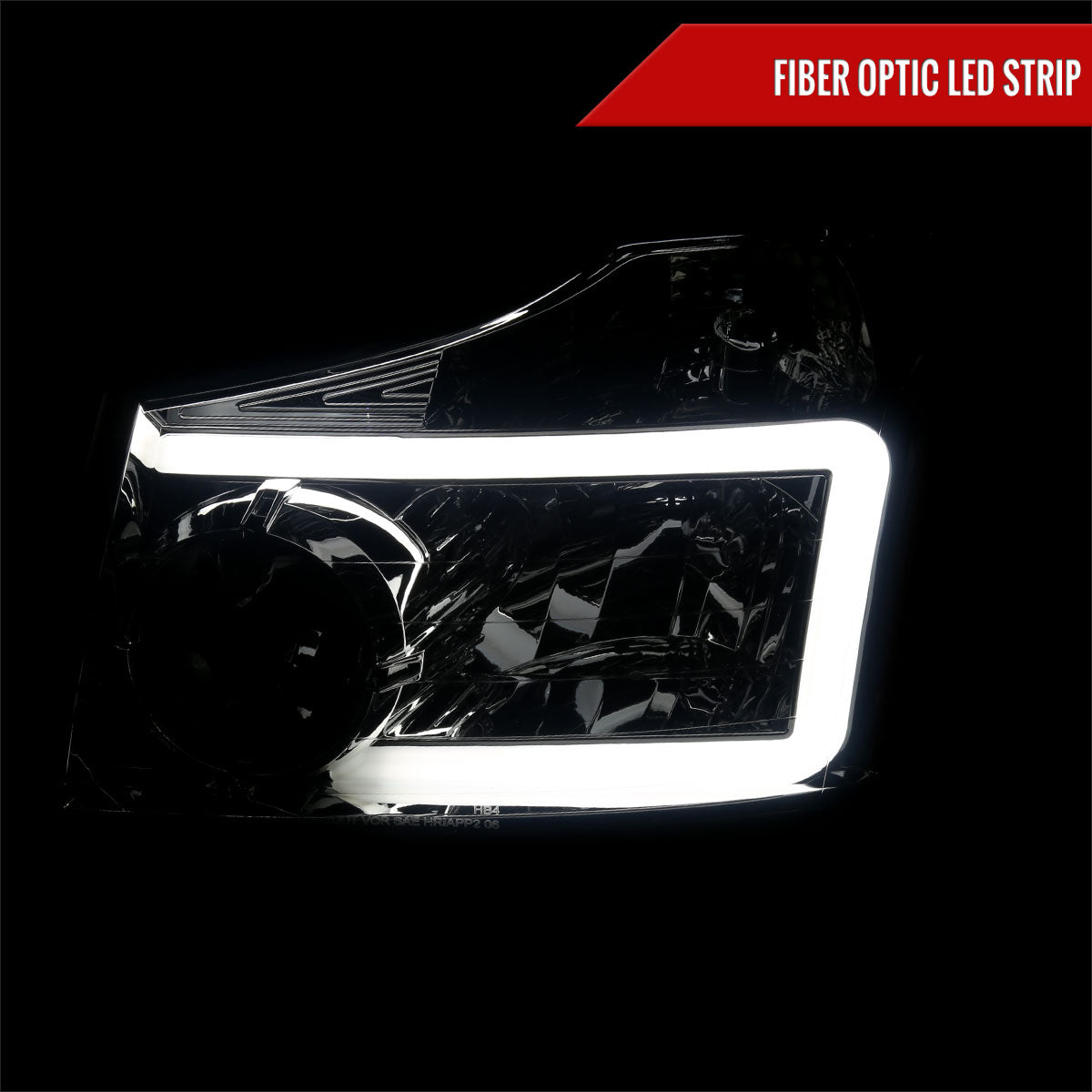 Spec-D 04-15 Nissan Titan Headlights Projector Smoked G3
