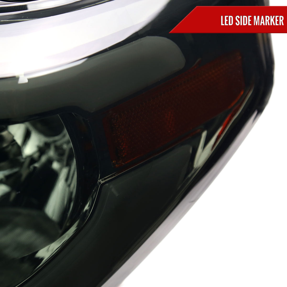 Spec-D 14-21 Tundra LED Bar OEM Style Chrome/Smoked Lens Headlights