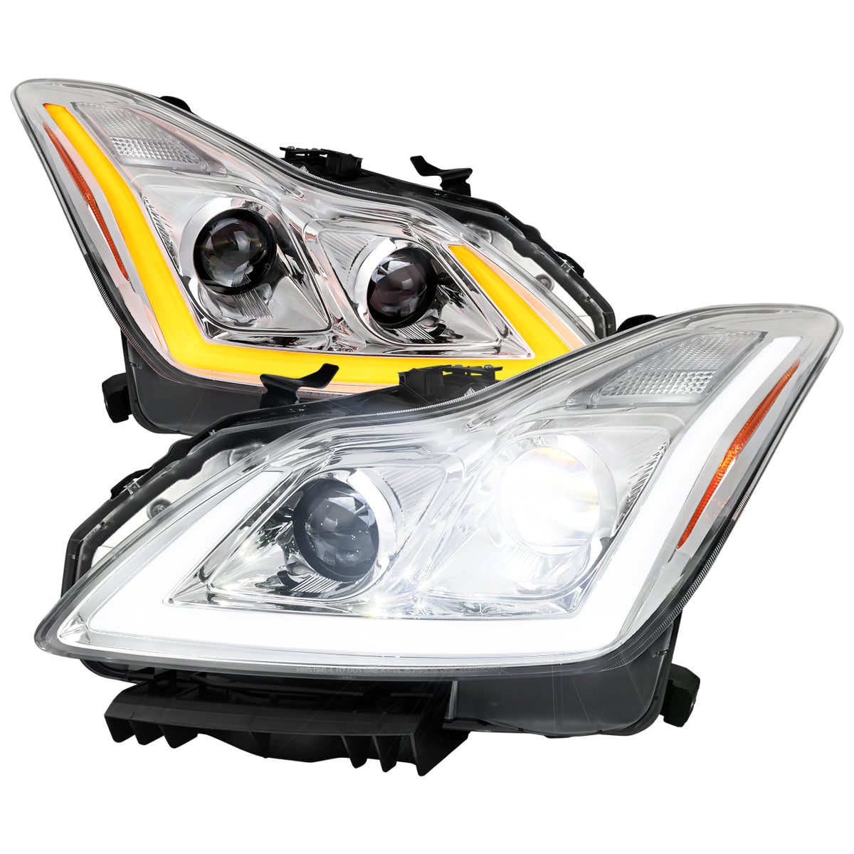 Spec-D 08-13 G37/14-15 Q60 2DR Headlights Sequential LED Clear