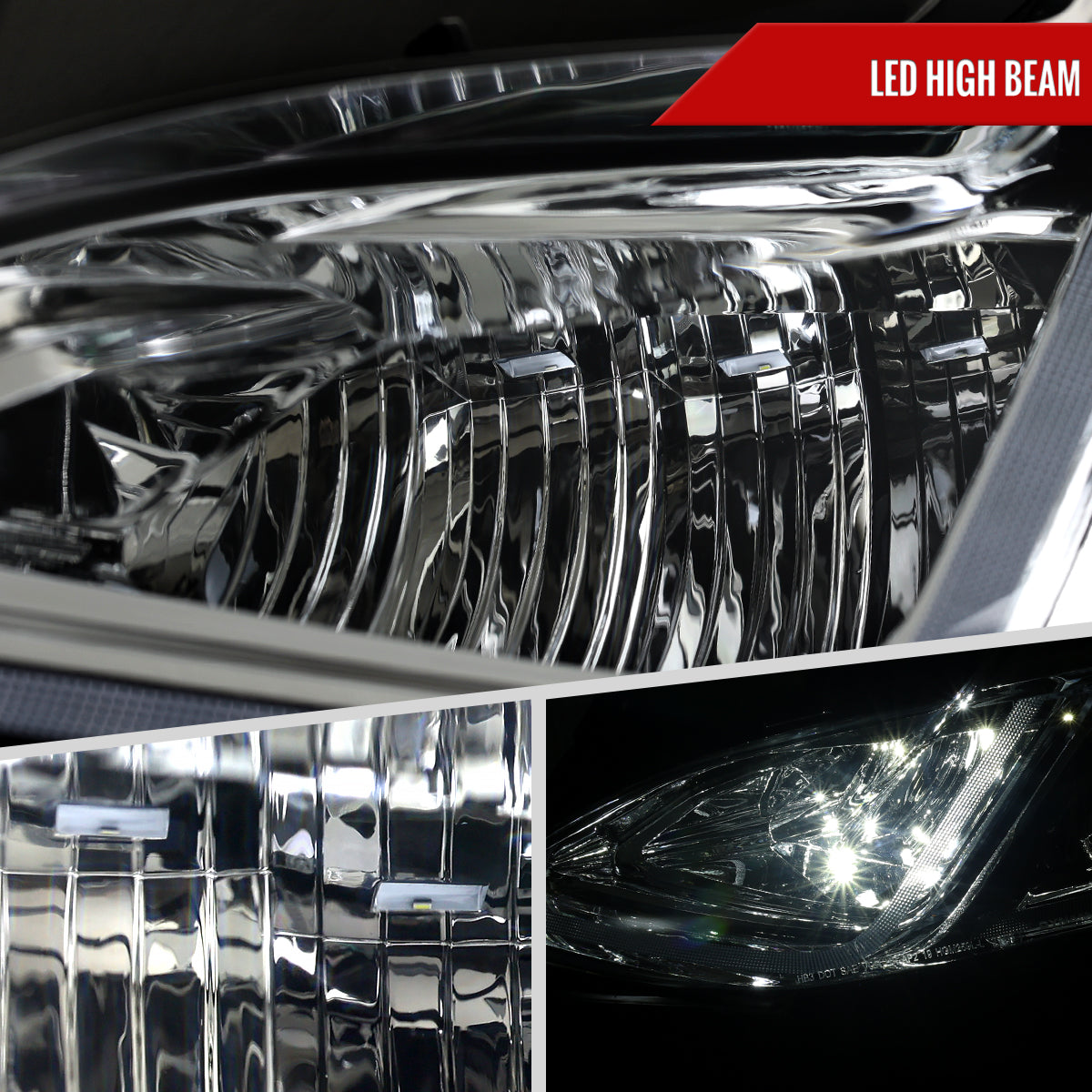 Spec-D 19-24 Chevy Malibu Full LED Sequential Headlights Chrome