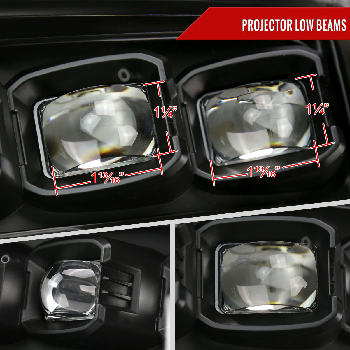 Spec-D 10-18 Ram 1500 2500 3500 /19-21 Ram Classic SEQ Headlights Blk