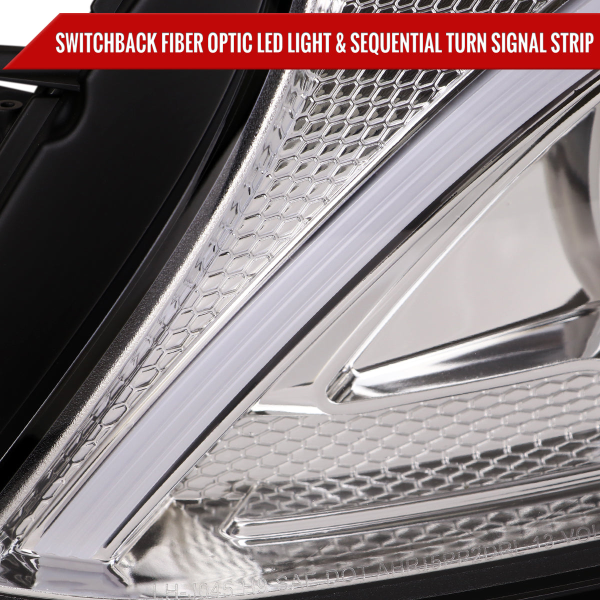 Spec-D 15-18 Mercedes C-Class W205 Headlights Sequential LED Chrome