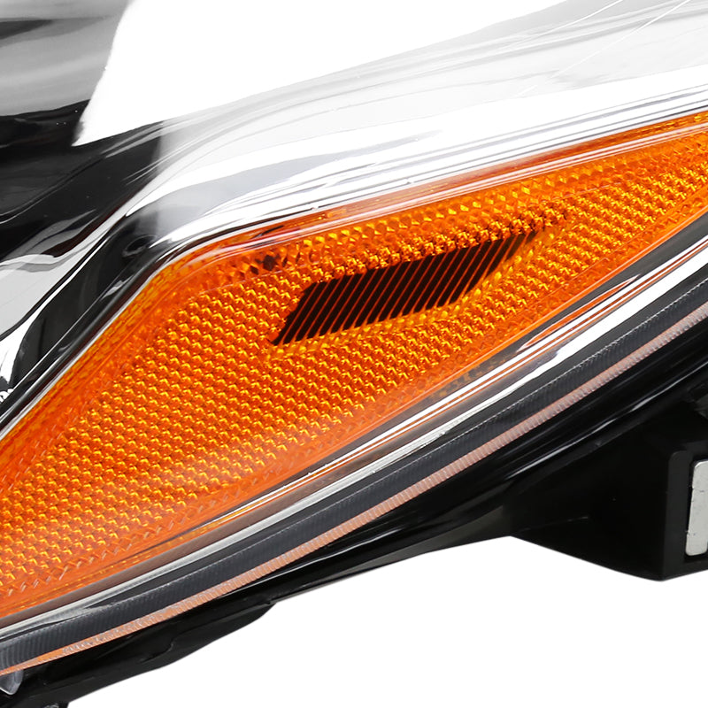 Spec-D 15-17 Camry Projector Headlights Amber Reflector Driver Chrome