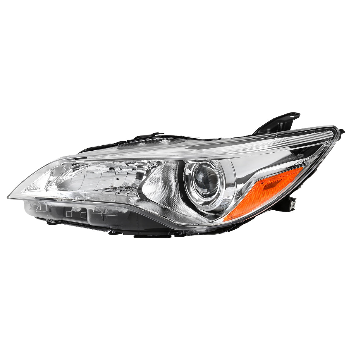 Spec-D 15-17 Camry Projector Headlights Amber Reflector Driver Chrome