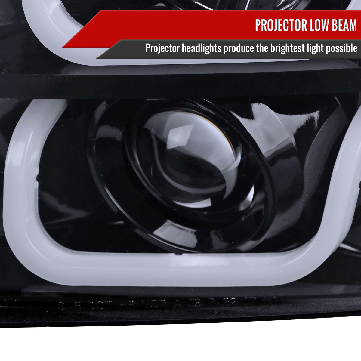 Spec-D 07-14 GMC Yukon/Yukon XL 1500/2500 U-Bar Headlights Black
