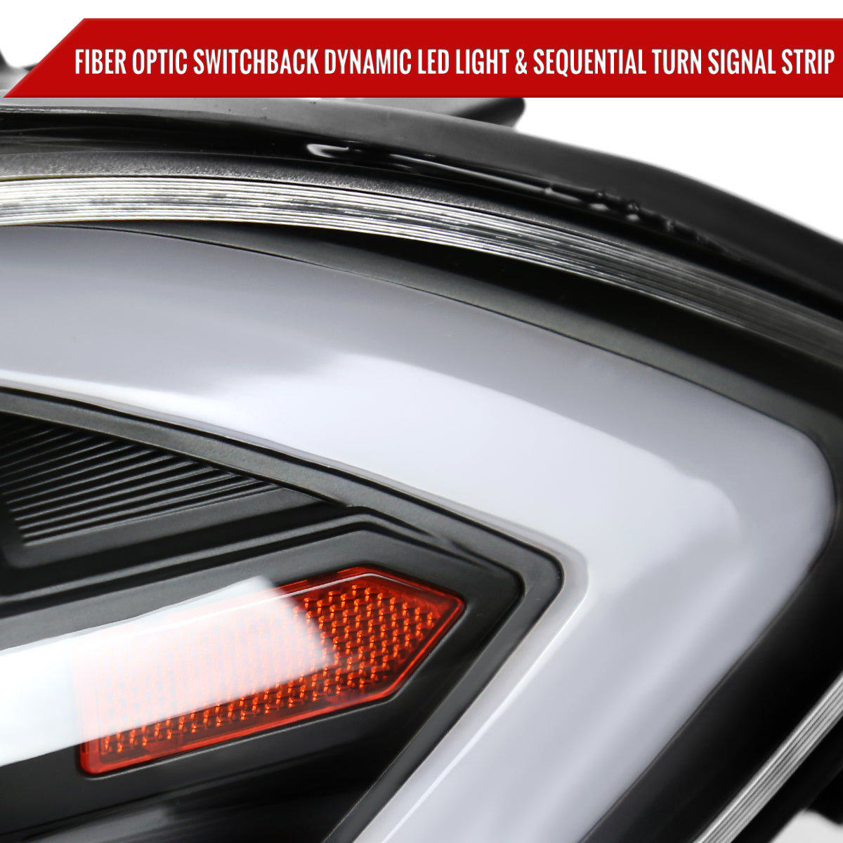 Spec-D 13-16 Dodge Dart Headlights SEQ Animated LED Bar Black