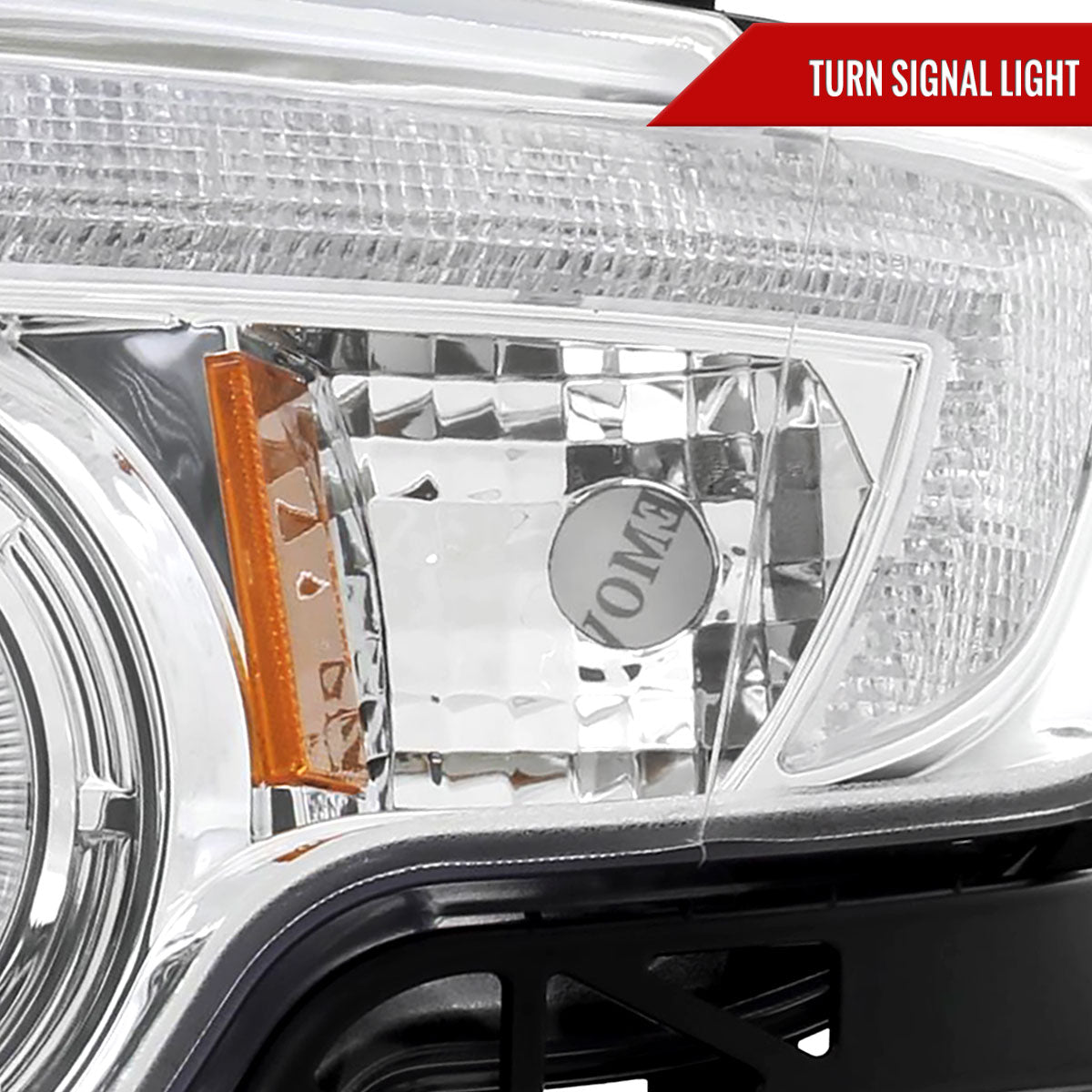 Spec-D 07-10 Ford Edge Halo Projector Headlights LED Strip Chrome