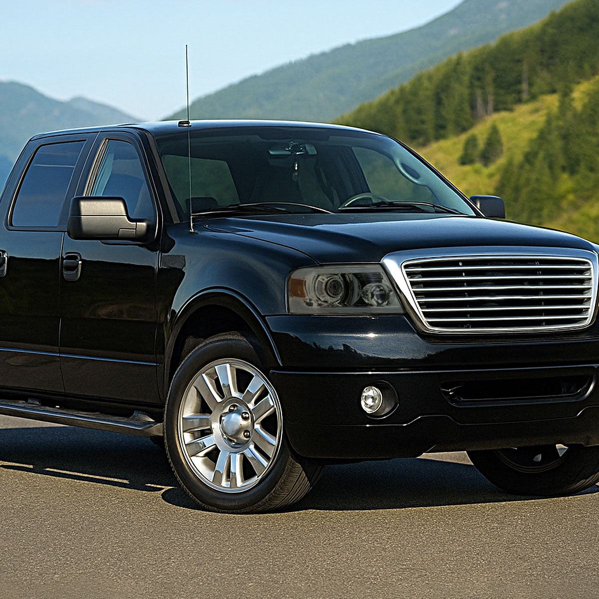 Spec-D 04-08 F-150/06-08 Lincoln Mark LT Pro Headlights Bar /Smoked