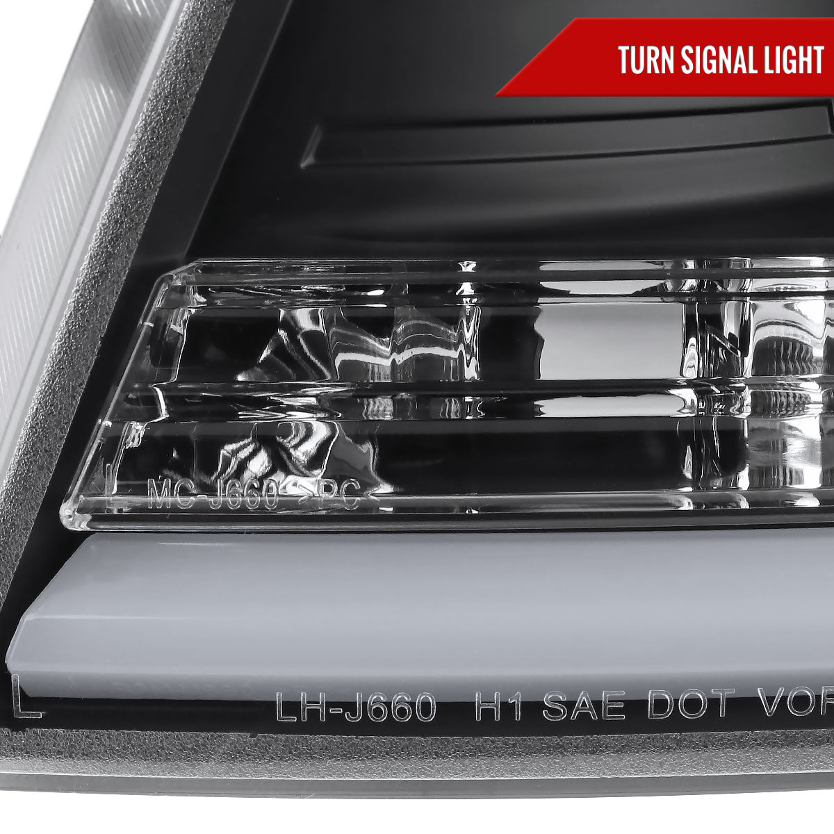 Spec-D 04-08 Ford F150/06-08 Lincoln Mark LT Headlights LED Bar Black
