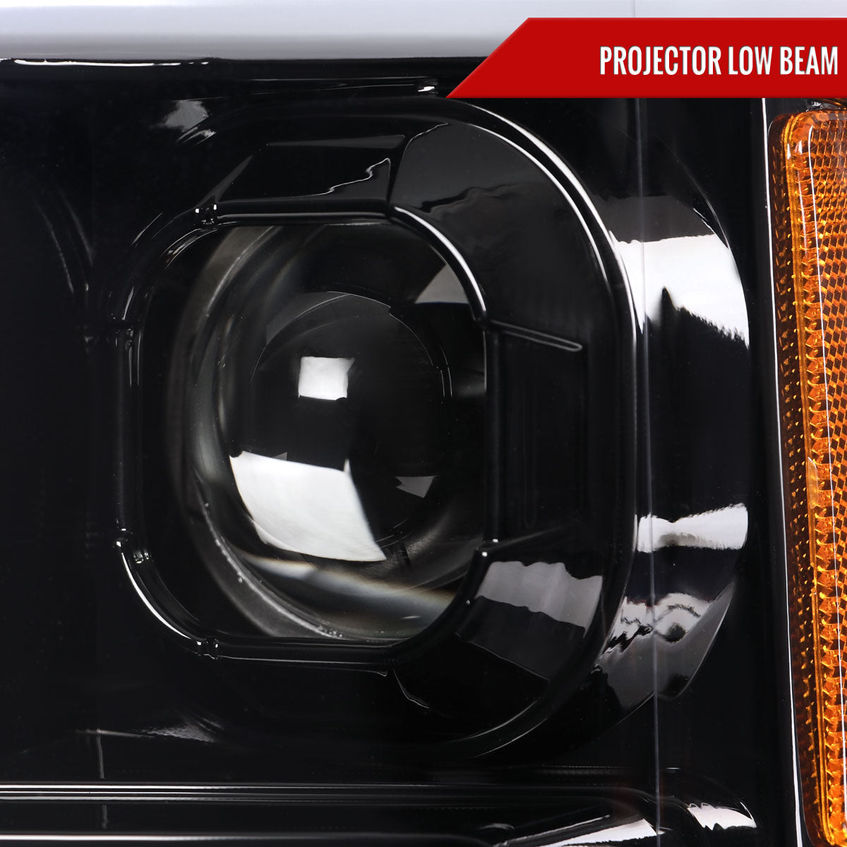 Spec-D 17-19 Ford F-250 F-350 F-450 F-550 Projector Headlights Black