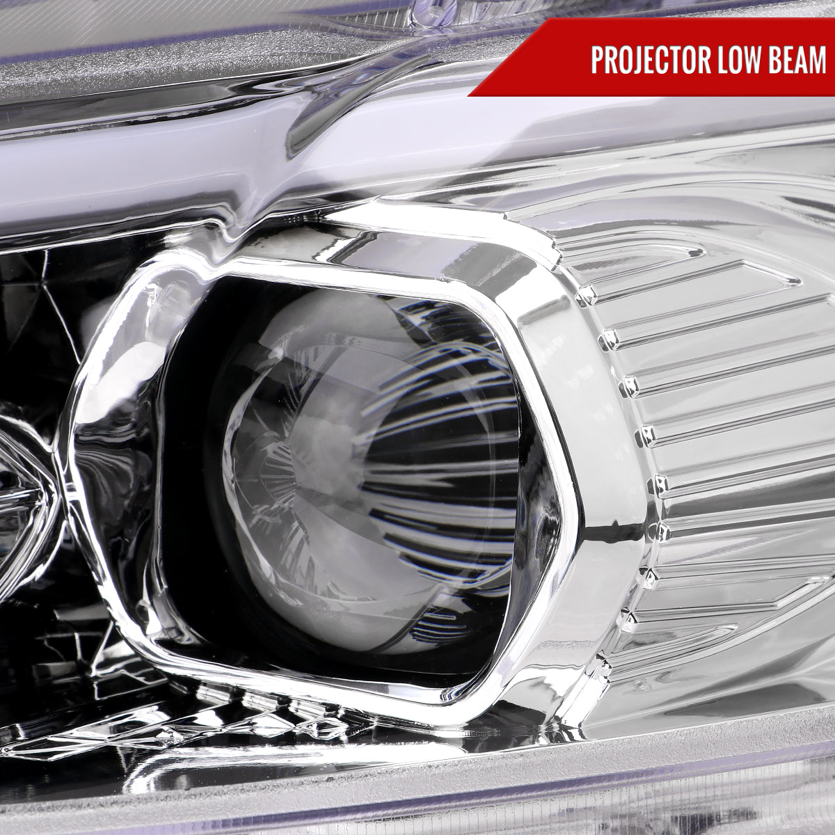 Spec-D 13-16 Ford Fusion Switchback SEQ Projector Headlights Chrome