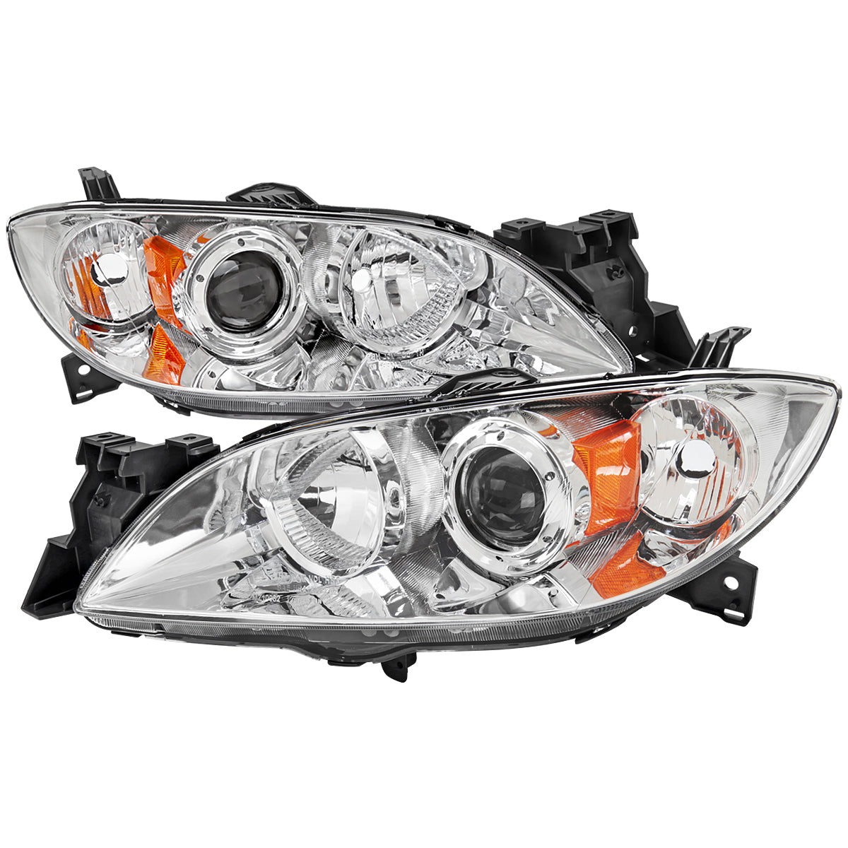 Spec-D 04-09 Mazda 3 Sedan Headlights Projector Chrome/Clear