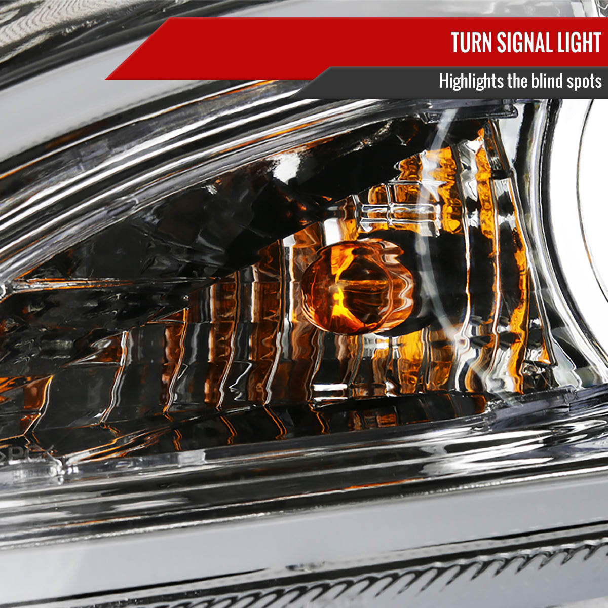 Spec-D 10-13 Mazda 3 Projector Headlights LED Strip Chrome MZ310